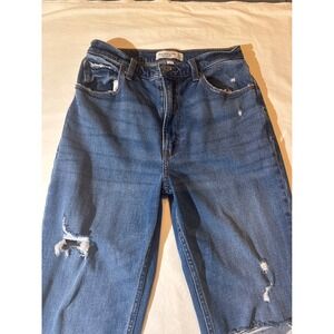 Abercrombie & Fitch Curve Love The Ankle Straight Ultra High Rise Sz 27 4L‎ Y2K